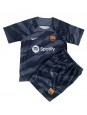 Barcelona Brankářské Venkovní dres pro děti 2023-24 Krátký Rukáv (+ trenýrky)